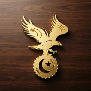 Golden Eagle Emblem Badge
