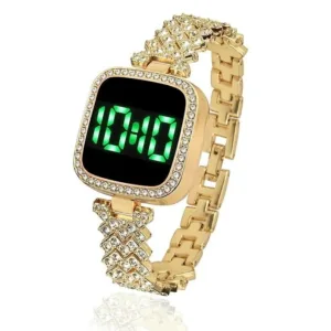 Watch for Girls Diamond Touch Screen | LED Watch for Ladies Stylish Fashion