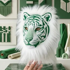 White Lion Independence Day Mask