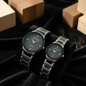 POSITIF Couple Watch – Elegant Matching His & Her Timepieces | Stylish Pair Gift For Lovers, Anniversary & Special Occasions (Without Box random colour)